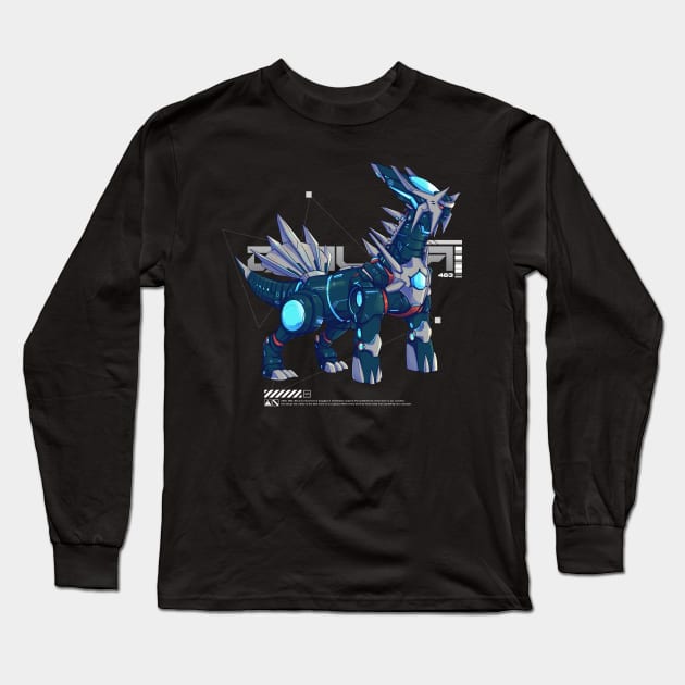 Mecha legendary megalodon Long Sleeve T-Shirt by Dnz